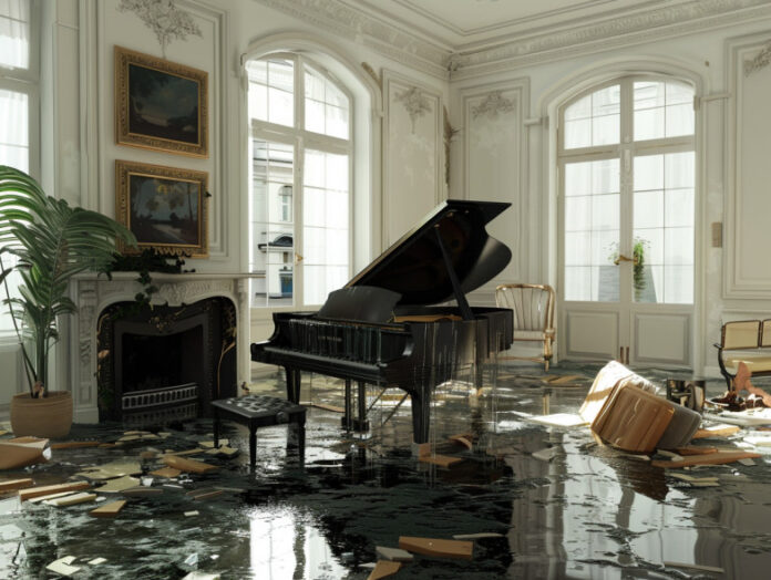 Dégat des eaux dans un appartement où se trouve un piano